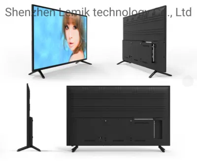OEM Großhandel 55 Zoll LED-Fernseher Kleiner Fernseher Smart HD Full Black Color Digital Smart FHD TV 1920 x 1080 Pixel LED Full HD TV LED HD